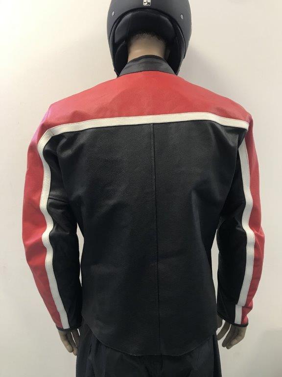 giacca-moto-helmet-vera-pelle-nera-rossa-bianca